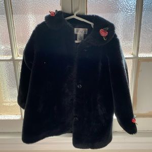Black Fur coat the children’s place